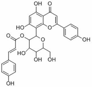 2''-O-p-香豆酰基牡荆素 CAS： 59282-55-2 中药对照品标准品