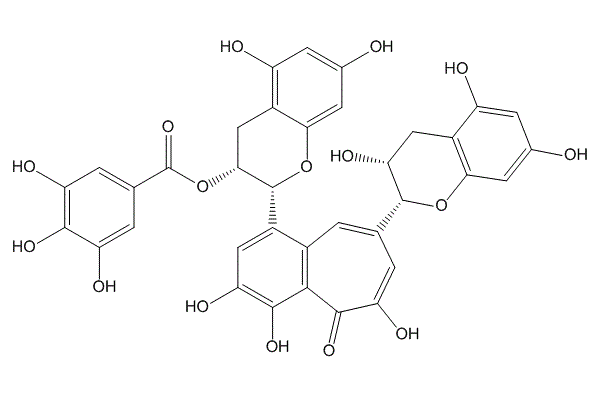 茶黄素-3'-没食子酸酯 CAS:28543-07-9 中药对照品标准品