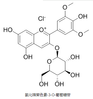 氯化锦葵色素-3-O-葡萄糖苷 CAS号：7228-78-6 中药标准品对照品