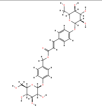 4-（葡萄糖氧基）-肉桂酸葡萄糖氧基苄酯 CAS号：1435488-35-9