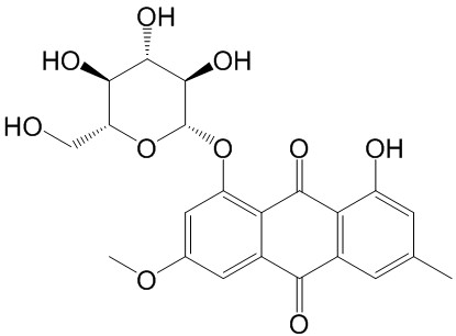 大黄素甲醚-8-O-β-D-葡萄糖苷  CAS号：23451-01-6 中药对照品