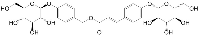 4-（葡萄糖氧基）-肉桂酸葡萄糖氧基苄酯  CAS号：1435488-35-9