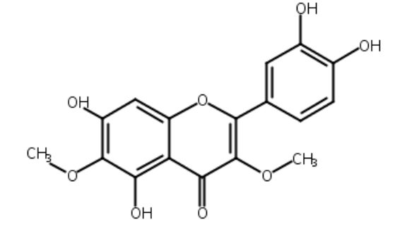 槲皮万寿菊素-3,6-二甲醚；甲氧基万寿菊素  CAS号：5188-73-8