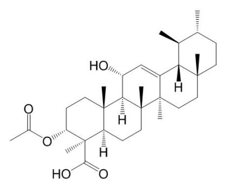 3α-O-乙酰基-11α-羟基-β-乳香酸  CAS号：146019-25-2