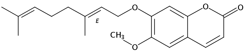 7-香叶草氧基-6-甲氧基香豆素 CAS号：28587-43-1中药对照品