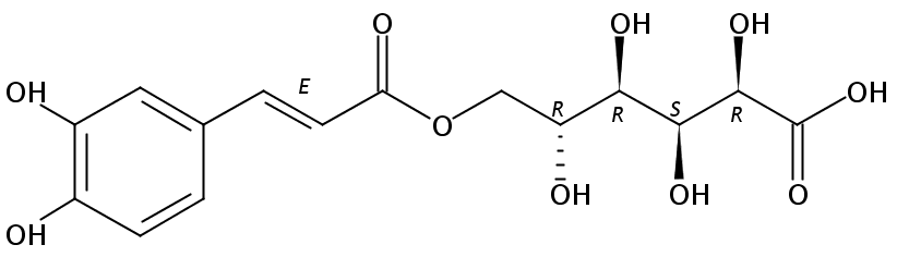 6-O-反式咖啡酰葡萄糖酸 CAS号：1147861-80-0 中药对照品标准品