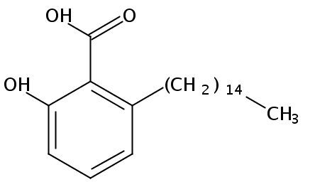 银杏酸C15:0 CAS：16611-84-0 中药对照品标准品