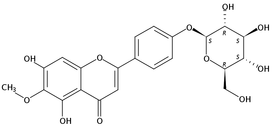 高车前素-4’-O-β-D-葡萄糖苷 CAS号：244285-12-9 中药对照品标