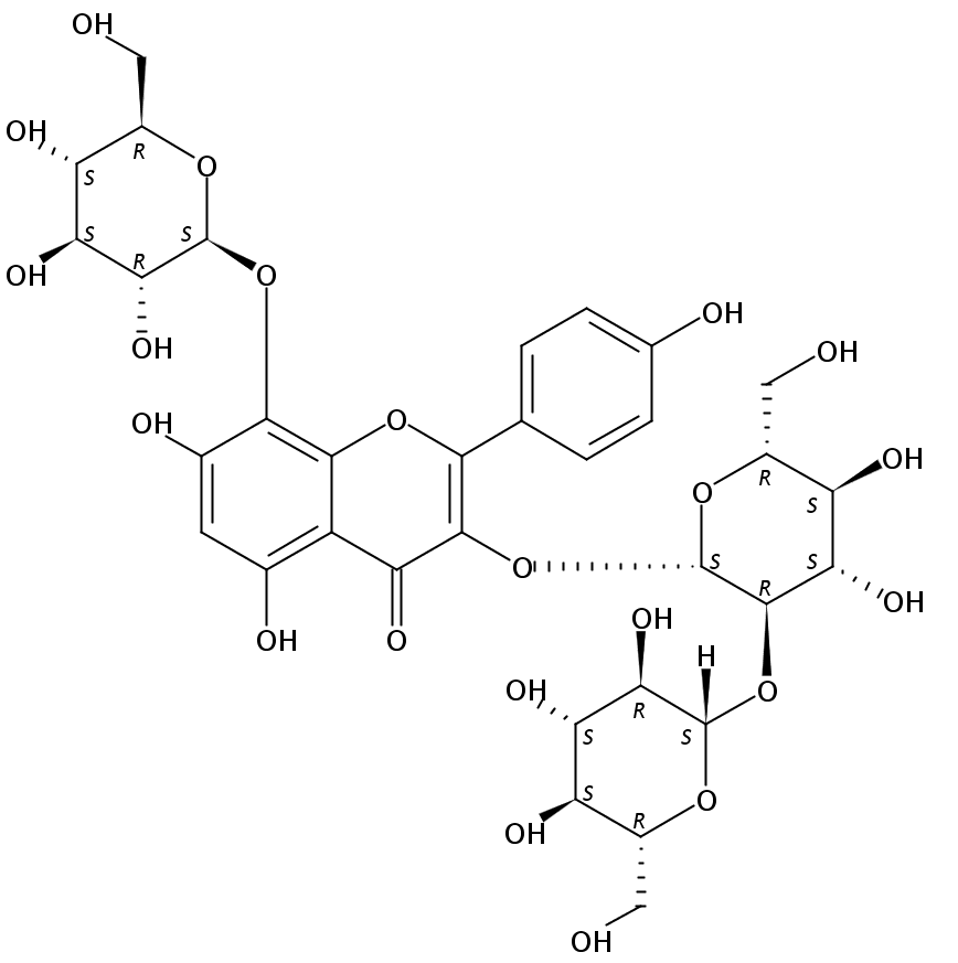 草质素-3-槐二糖-8-葡萄糖苷 | CAS No： 77298-68-1 对照品 标准品