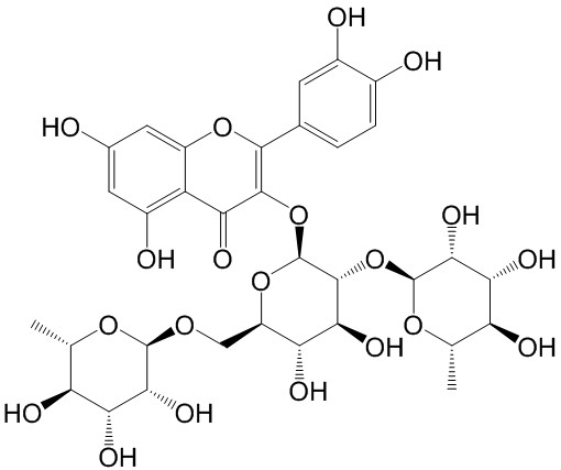 槲皮素-3-O-芸香糖-(1→2)-O-鼠李糖苷 | CAS No.55696-57-6