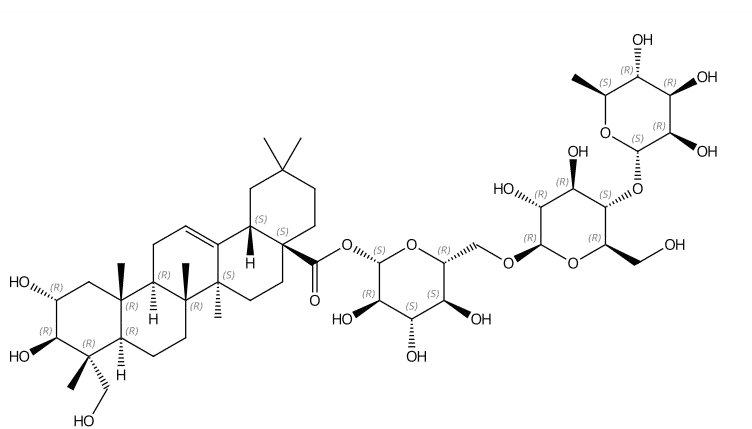 积雪草酸-28-O-鼠李糖(1-4)葡萄糖(1-6)葡萄糖苷 | CAS No.160669-23-8