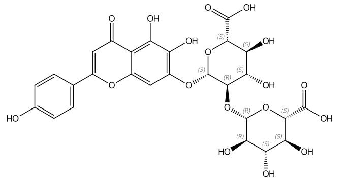 野黄芩素-7-二葡萄糖苷酸 | CAS No.150641-65-9