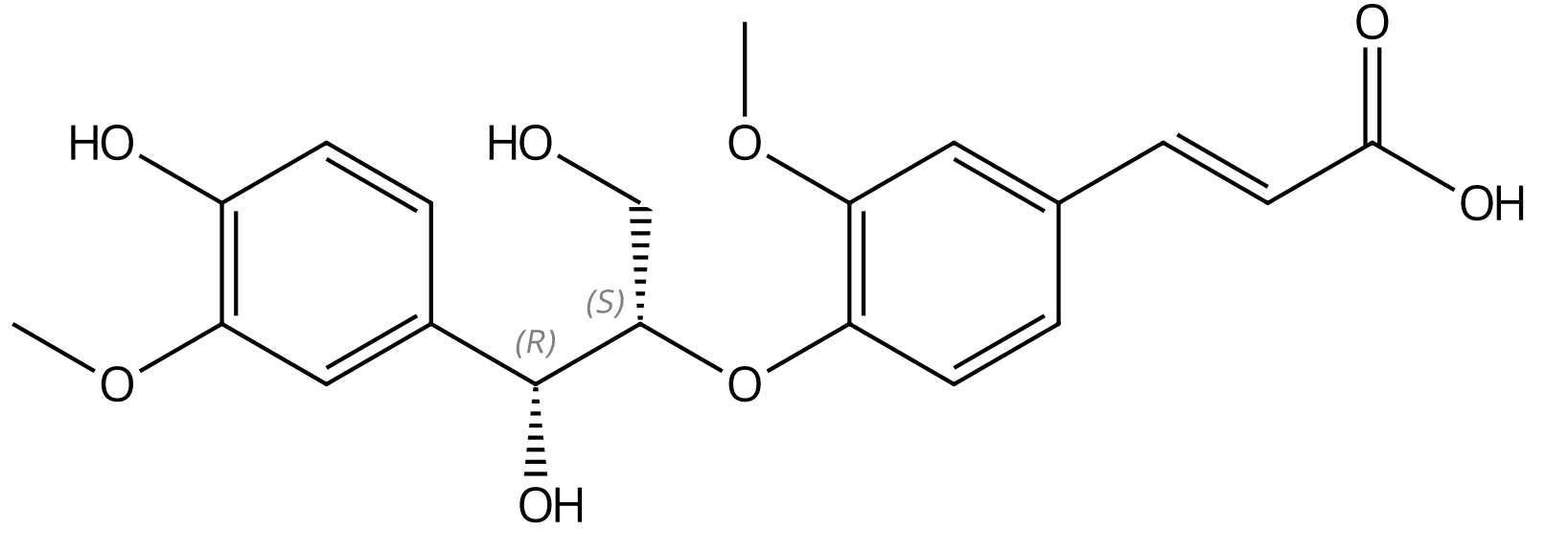 赤式-愈创木基甘油-β-阿魏酸醚 | CAS No.1372162-61-2