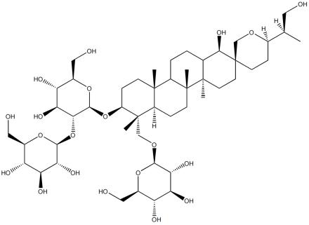 凤仙萜四醇B-3-O-β-D-吡喃葡萄糖（2→1）-β-D-吡喃葡萄糖基-2