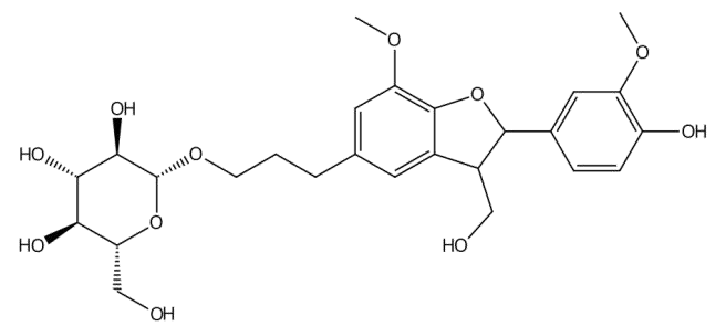 二氢去氢双松柏醇-9’-O-β-D-吡喃葡萄糖苷 丨CAS No.1992045-13-2