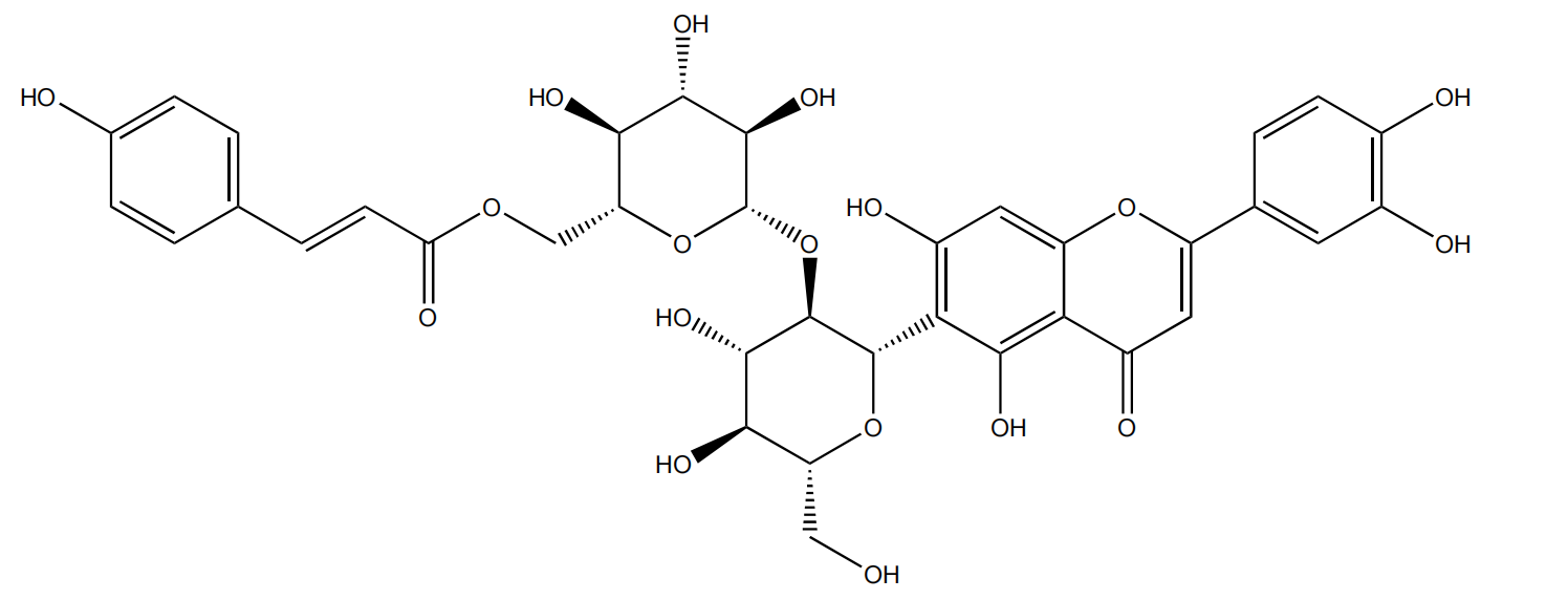 异荭草素-2''-O-(6'''-(E)-p-香豆酰基)-葡萄糖苷|CAS 220948-74-3