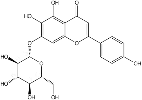 野黄芩素-7-O-葡萄糖苷 | CAS No.26046-94-6