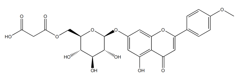 金合欢素-7-O-(6''-O-丙二酸单酰)-β-D-葡萄糖苷 | 155049-92-6