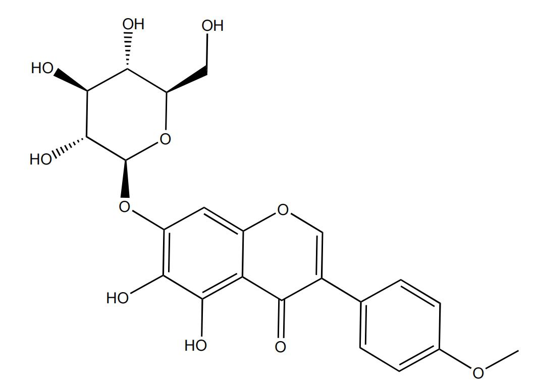 4'-甲氧基-5，6-二羟基异黄酮-7-O-β-D-葡萄糖苷 | 959960-45-3