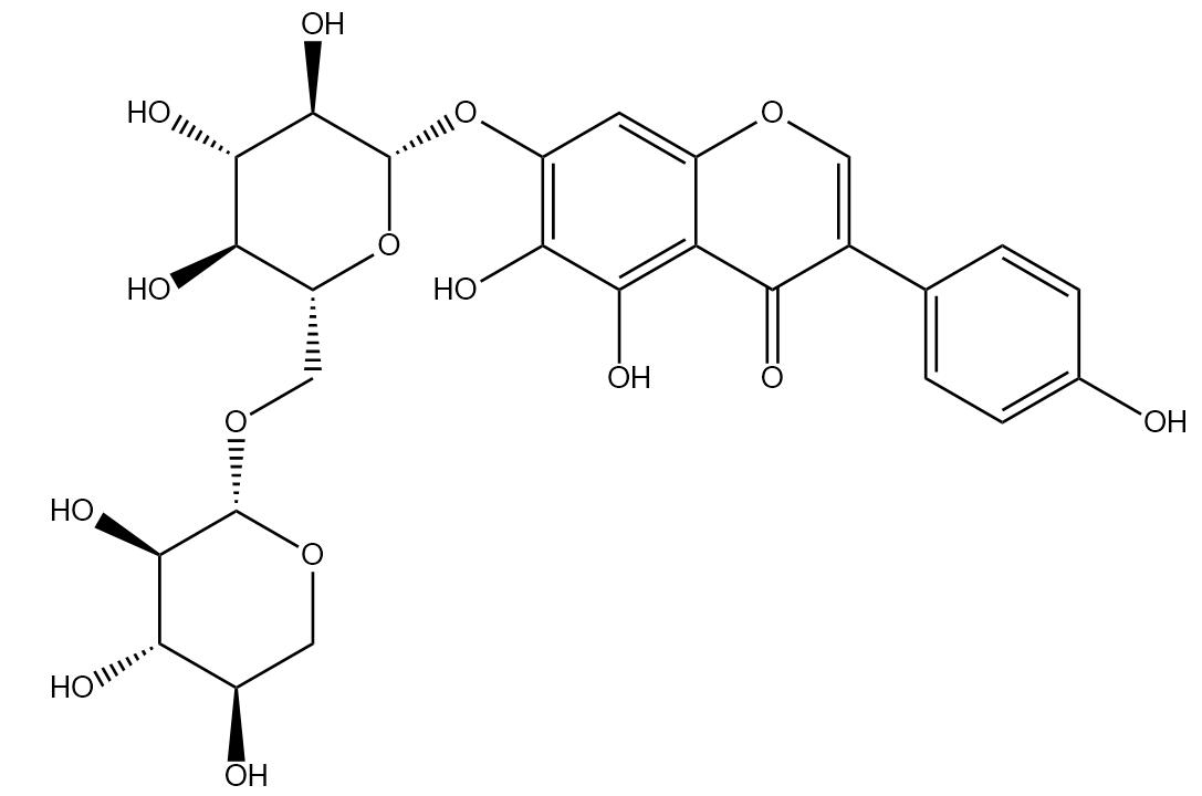 6-羟基染料木素-7-O-β-D-木糖-(1→6)-β-D-葡萄糖苷