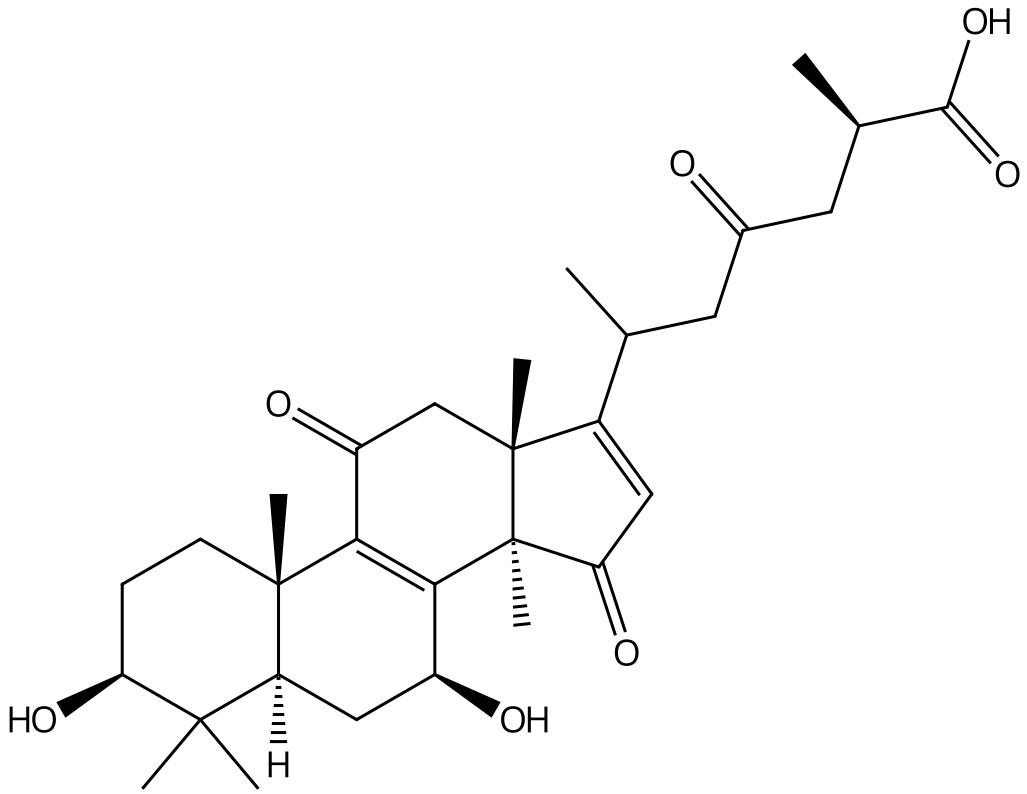 3β,7β-二羟基-11,15,23-三羰基-羊毛甾-8,16-二烯-26-酸 952285-97-1