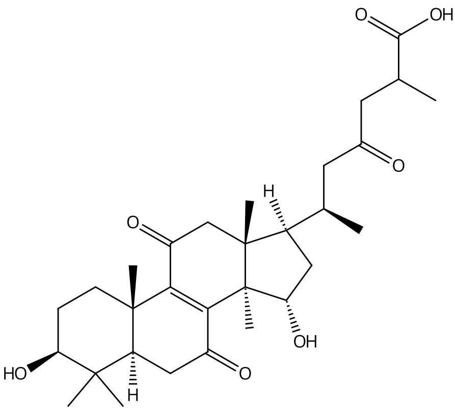 3β,15α-二羟基-7,11,23-三羰基-羊毛甾-8-烯-26-酸 |CAS No.117354-72-