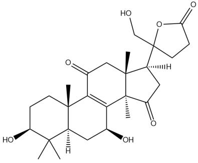 (3β,7β)-3,7,20,21-四羟基-11,15-二羰基-羊毛甾烷-8-烯-24→20内酯