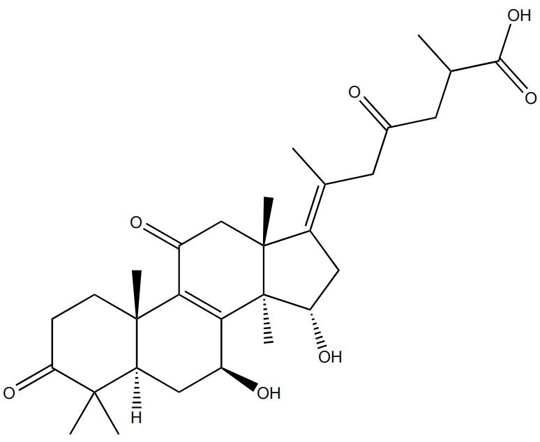 7β,15α-二羟基-3,11,23-三羰基羊毛甾-8,17(20)-二烯-26-酸