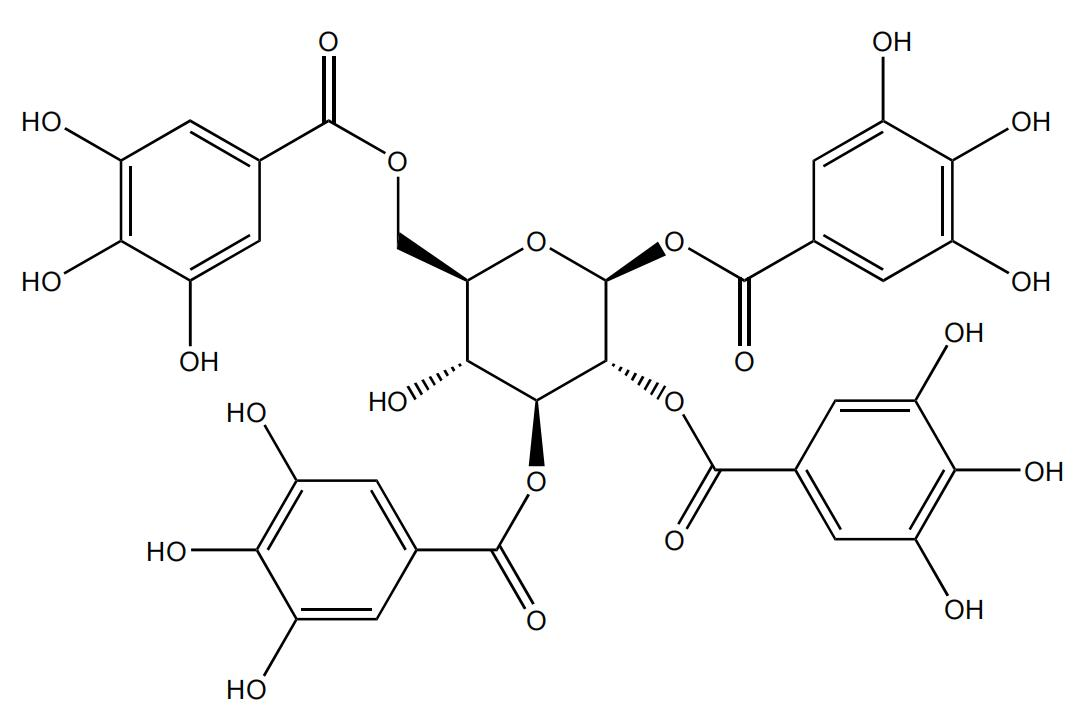 1,2,3,6-四-O-没食子酰-β-D-葡萄糖 | CAS No.79886-50-3