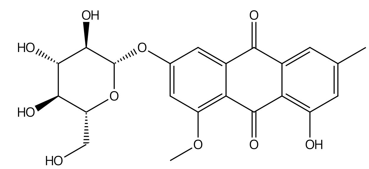 8-O-甲基大黄素-6-O-β-D-葡萄糖苷 | CAS No.1341128-49-1