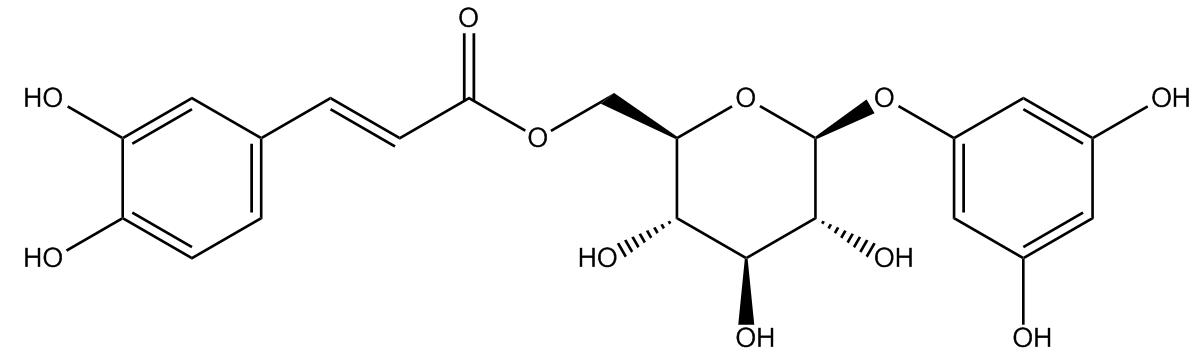 3,5-二羟基苯基-1-O-[6'-O-(E)-咖啡酰基]-β-D-葡萄糖苷